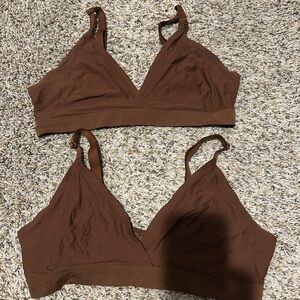 Tommy John Air Brown Bralette Set Size Large
